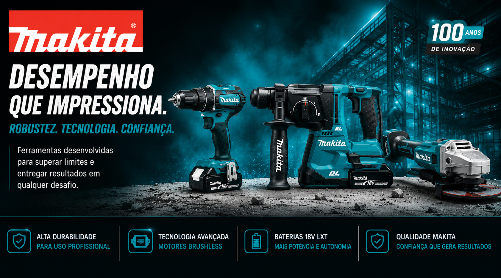 MELHORES MARCAS INCLUEM A MAKITA