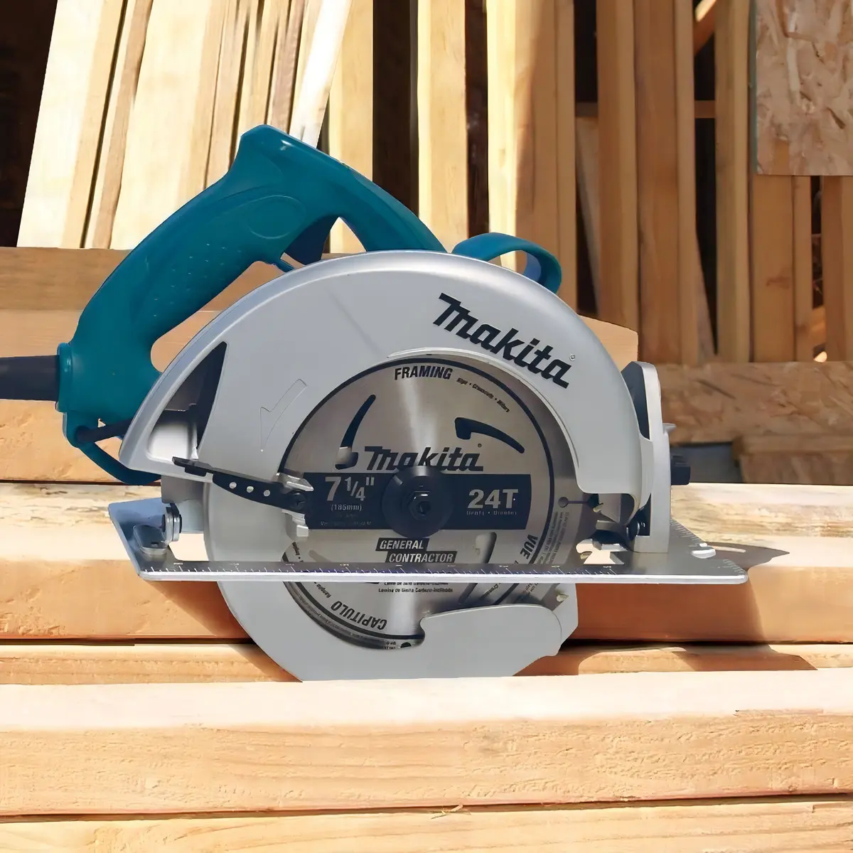 Serra Circular 7.1/4 1800w 5007n Makita Azul-turquesa - Imagem 2