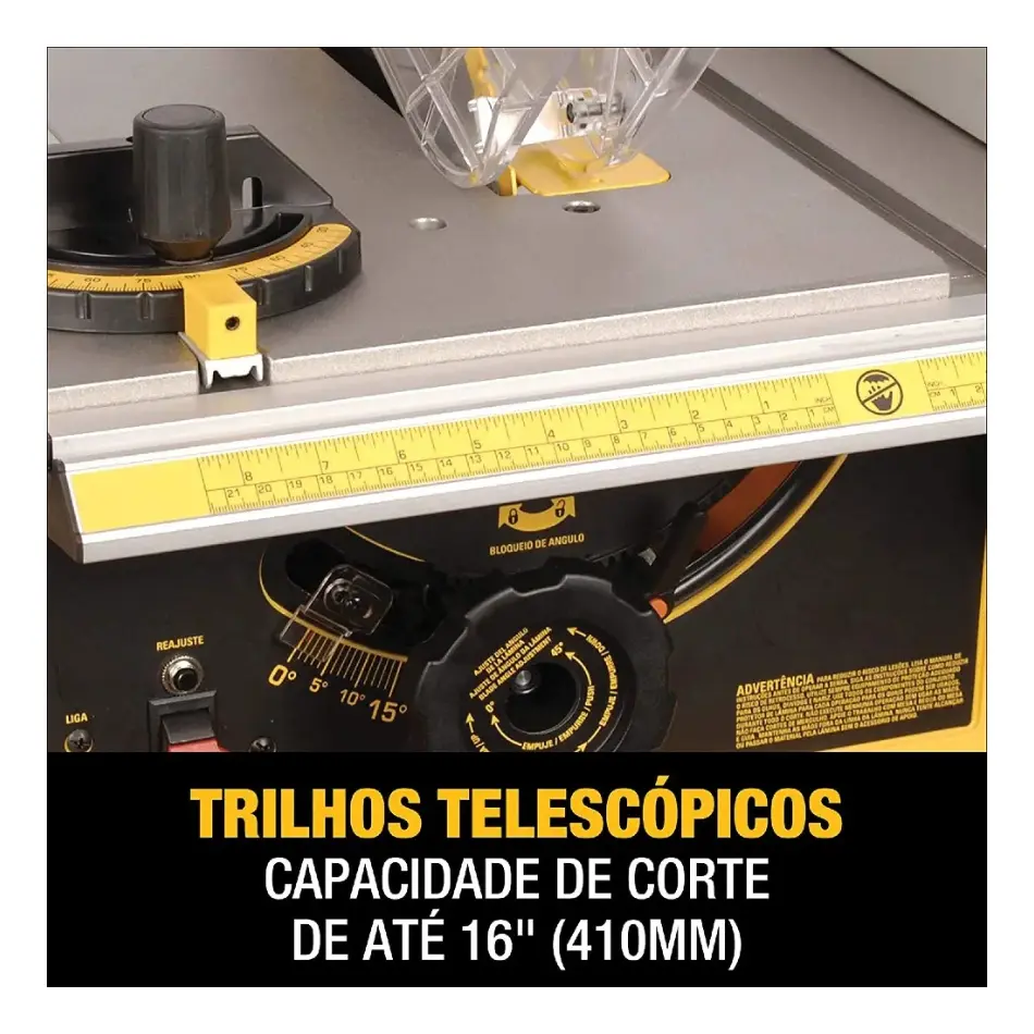 Serra De Mesa/bancada 10 Pol 1800w Dwe7470-b2 Dewalt - Imagem 2